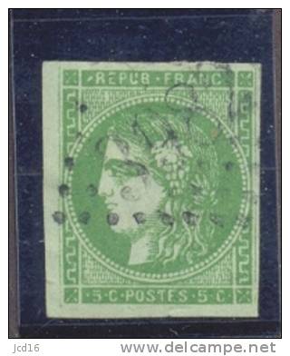 FRANCE N° 42B YT Losange Gros Chiffres 3982 - 1870 Ausgabe Bordeaux