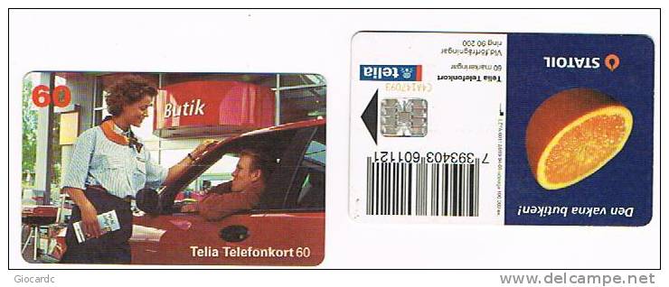 SVEZIA (SWEDEN) - TELIA  (CHIP) - 1994 STATOIL  60   - USED ° - RIF. 7608 - Petróleo