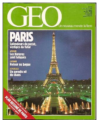 GEO N° 93 - Novembre 1986 - PARIS - Cayenne - INRA - Hereros - La Mancha - Araignées - Seychelles - Geografía