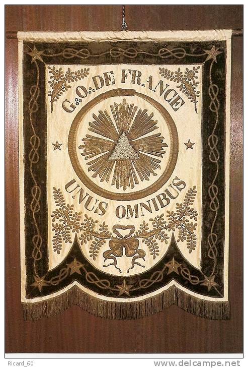 Carte Postale Neuve Franc-maçonnerie, Bannière Du Grand Orient De France - Freemasonry