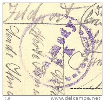 Kaart Met Duitse Brugstempel ST-VITH Op 16/10/1918 Met  Censuur-stempel MALMEDY - OC55/105 Eupen & Malmédy