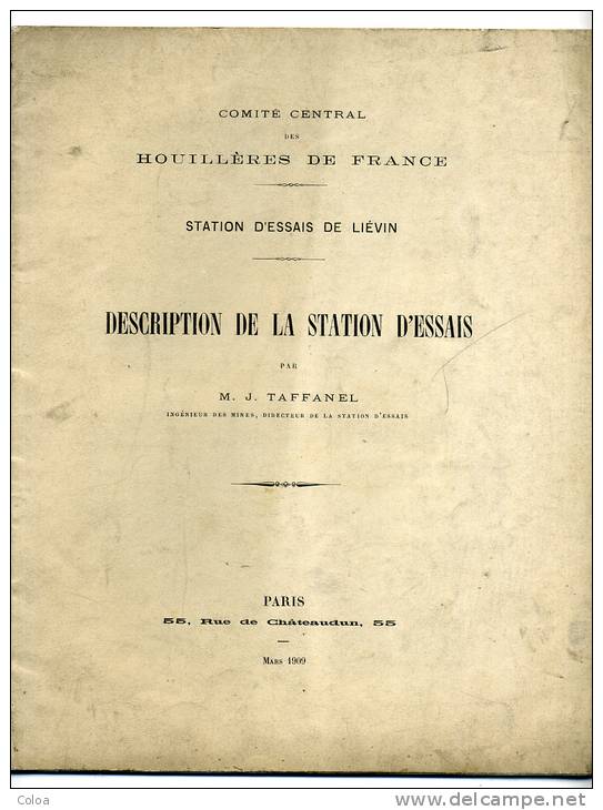 Mines De Charbon Station D’essai De Liévin 1909 - 1901-1940