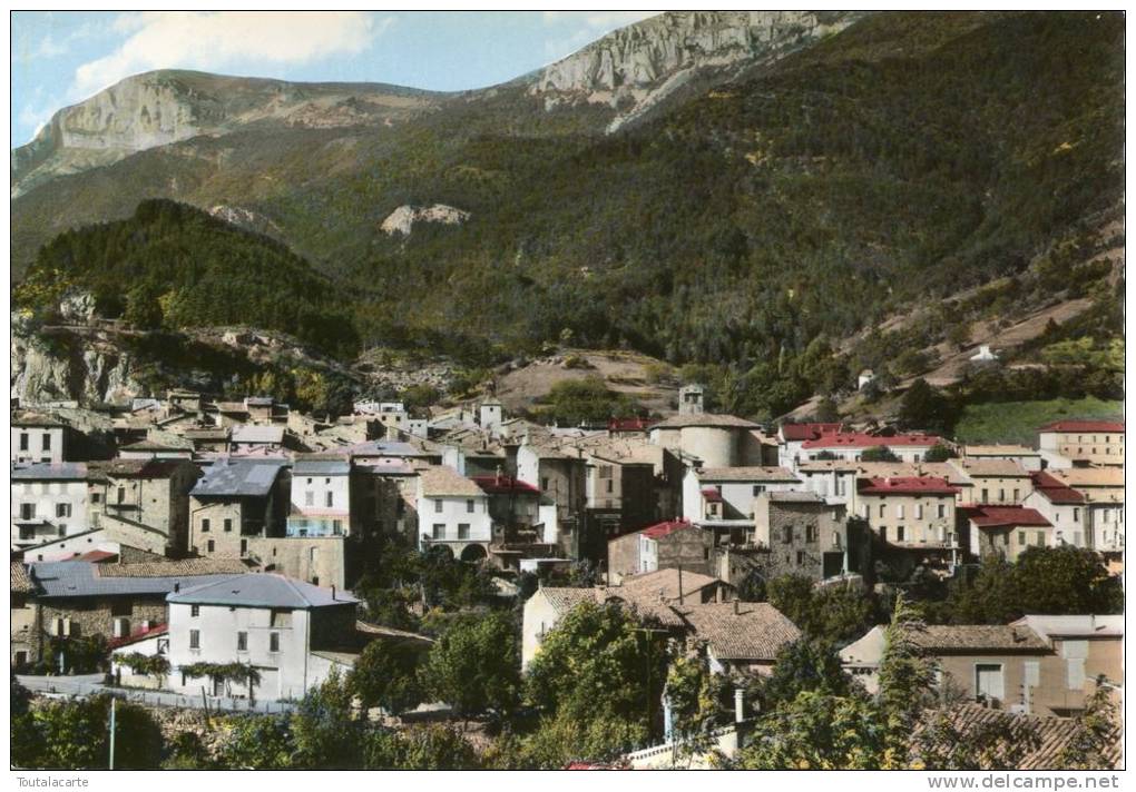 CPSM 26 CHATILLON EN DIOIS VUE GENERALE AU FOND LE GLANDASSE 1973 - Châtillon-en-Diois