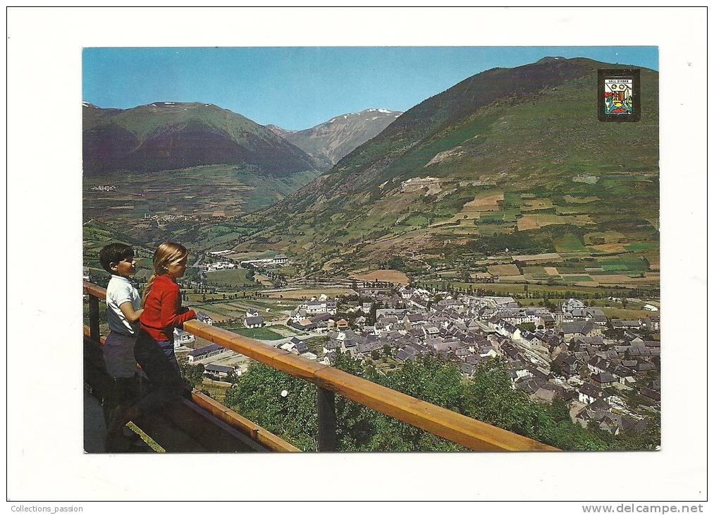 Cp, Espagne, Pirineu Catala, Viella, Vue Générale Vllach Et Mont Au Fond - Lérida