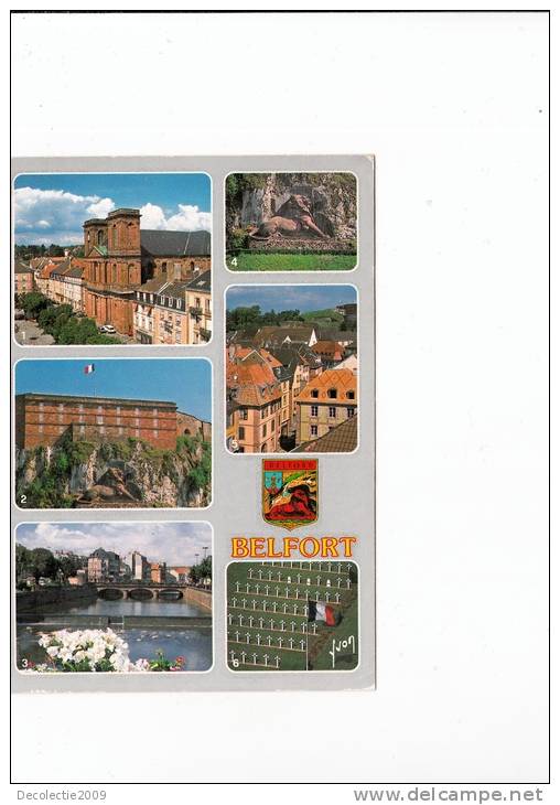 B49516 Belfort Multiviews Used  Perfect Shape - Franche-Comté