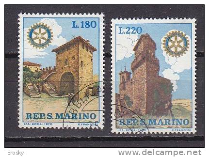 Y8710 - SAN MARINO Ss N°809/10 - SAINT-MARIN Yv N°764/65 - Used Stamps