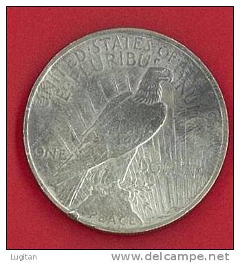 NUMISMATICA - 1 $ DOLLARO - USA Dollaro,1923 LIBERTY PEACE, PACE -  One Dollar - SILVER - 1921-1935: Peace (Paix)