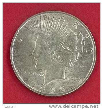 NUMISMATICA - 1 $ DOLLARO - USA Dollaro,1923 LIBERTY PEACE, PACE - One Dollar - SILVER - 1921-1935: Peace (Paix)