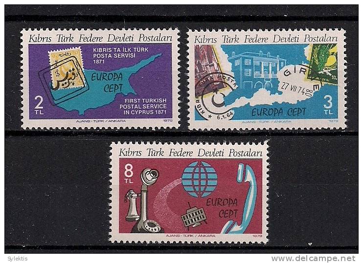 CYPRUS TURKEY EUROPA CEPT 1979 SET MNH - Neufs