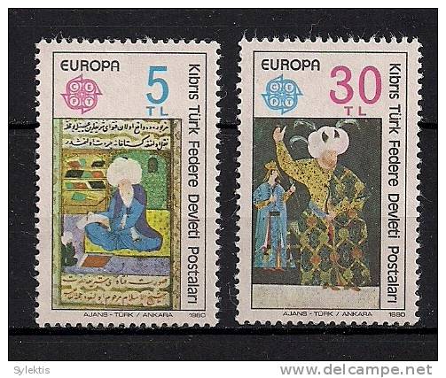 CYPRUS TURKEY EUROPA CEPT 1980 SET MNH - Neufs