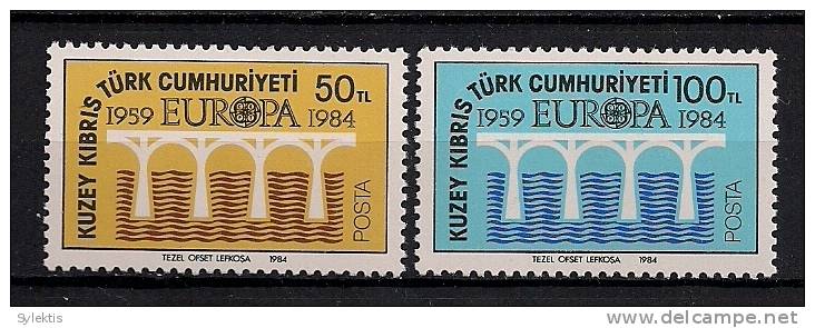 CYPRUS TURKEY EUROPA CEPT 1984 SET MNH - Ongebruikt