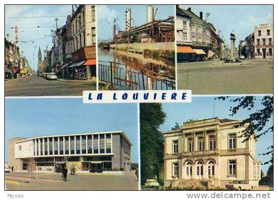 LA LOUVIERE Rue Albert 1° Usines Boel Place De La Louve Gare Centrale Musee Communal - La Louviere