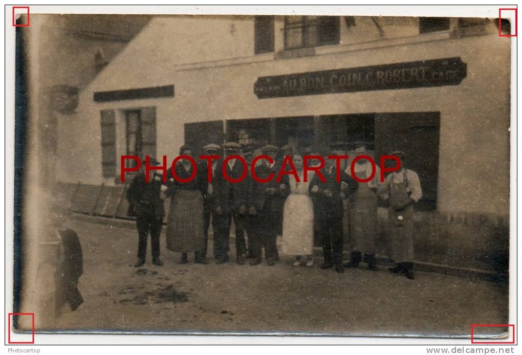 CAFE-AU BON COIN-C.ROBERT-BILLARD-2 X CARTES PHOTO-ANIMATION-FRANCE-UNLOKALISIERT- - Cafes