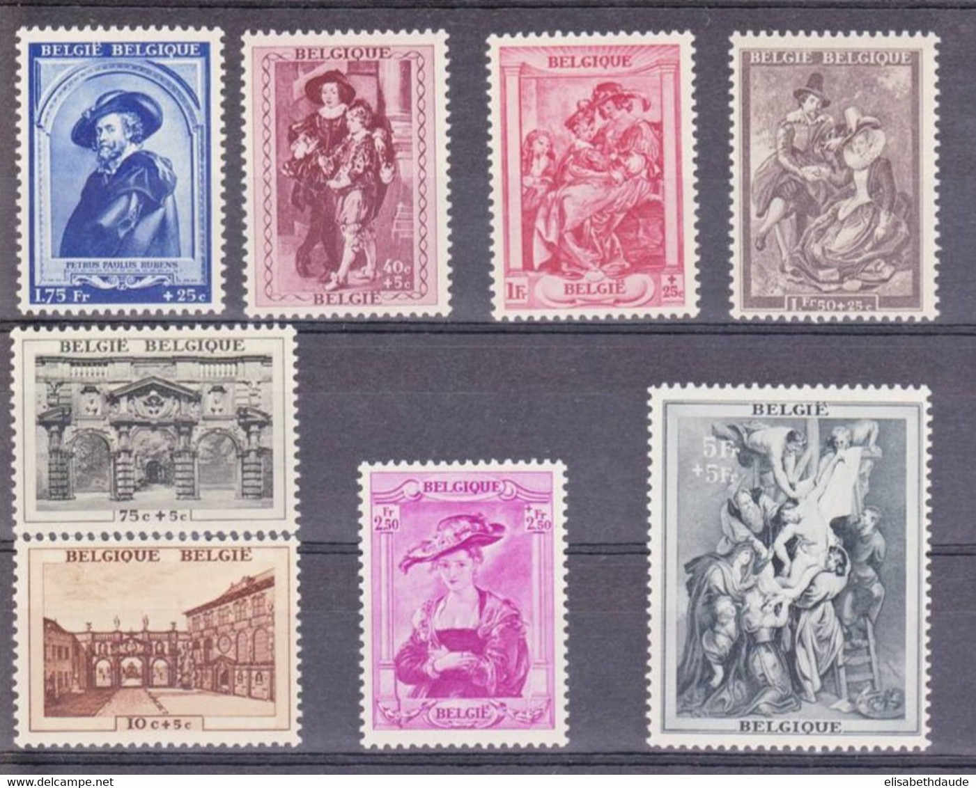 BELGIQUE - 1939 - YVERT N° 504/511 ** MNH - COTE = 140 EUROS - - Unused Stamps