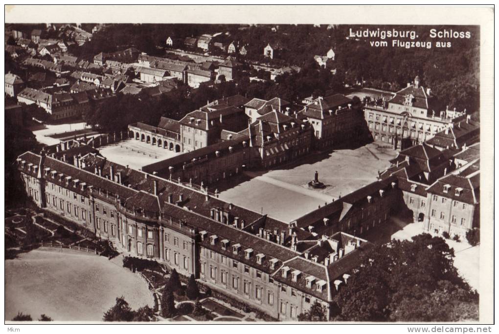 Schloss Vom Flugzeug Aus - Ludwigsburg