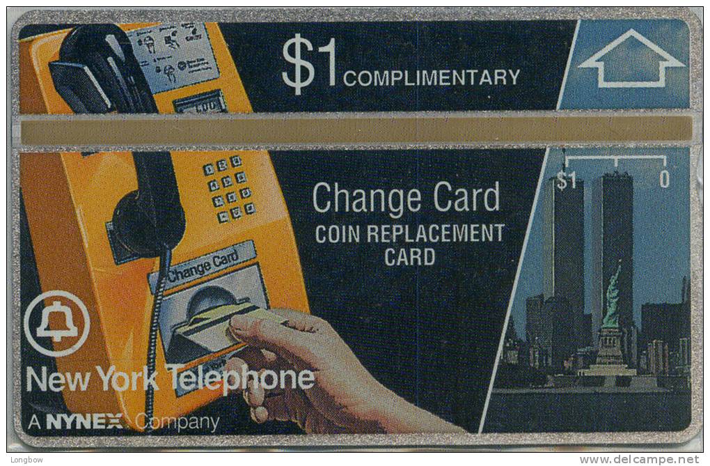 USA-NL-02-1991-$1-PHONE COMPLIMENTARY CARD-CN.108E-MINT - Cartes Holographiques (Landis & Gyr)