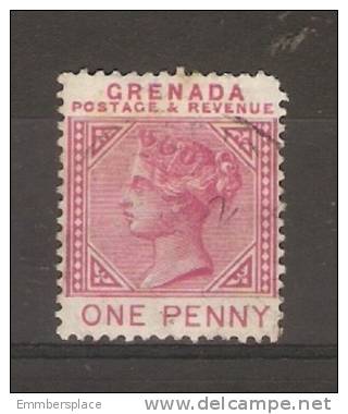 GRENADA - 1885 VICTORIA ISSUE 1d RED USED - Grenada (...-1974)