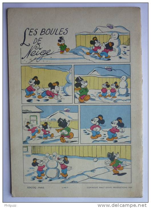 Album BD LES AVENTURES DE MICKEY - GRAND MERE CANE - EDICOQ 1959 Enfantina - Disney