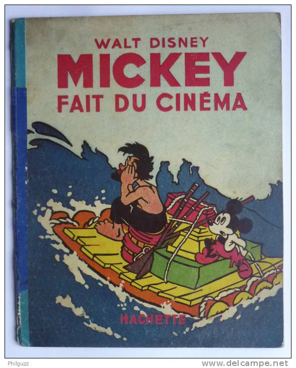 ALBUM BD MICKEY FAIT DU CINEMA - HACHETTE  - Ré-édition 1947 Nouvelle Couverture Enfantina (1) - Disney