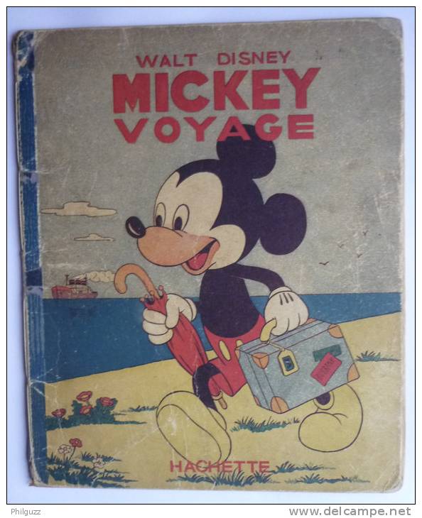 ALBUM BD MICKEY VOYAGE - HACHETTE  - 1948 (1)  INCOMPLET Enfantina - Disney