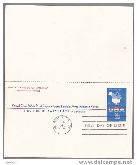 FDC USA World Vacation Land - Postal Card - 1961-1970