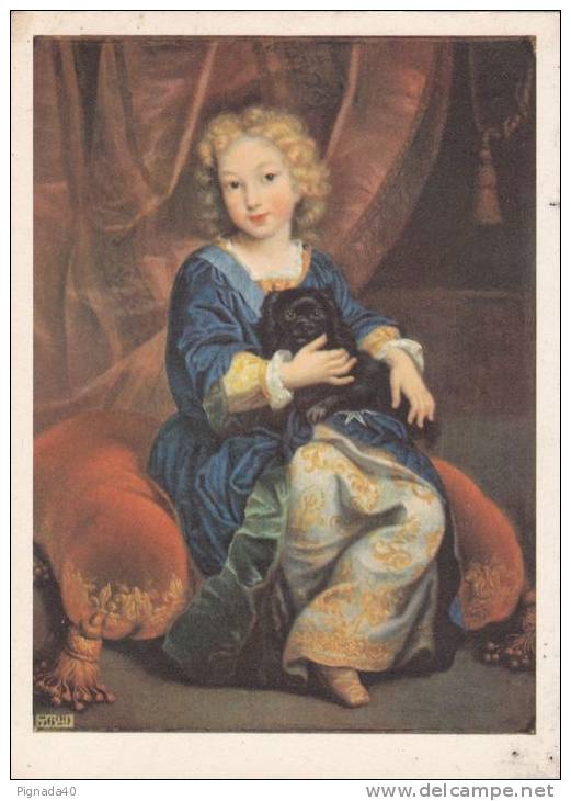 Cp , ARTS , PEINTRE , MIGNARD Nicolas (1606-1668) , Philippe De France Duc D' Anjou - Peintures & Tableaux