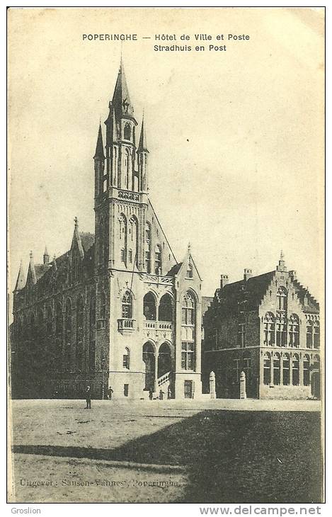 POPERINGHE  - HOTEL DE VILLE ET POSTE - Poperinge