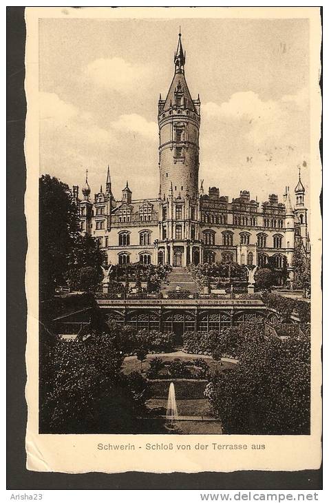 440. Germany, Schwerin - Schloss Von Der Terrasse Aus - Passed Post In 1934 - Alfred Stieghahn - Schwerin