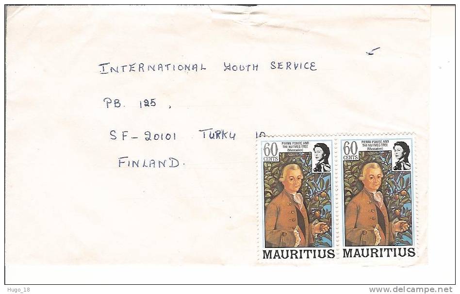 Lettre Mauritius Vers Finland - Maurice (1968-...)