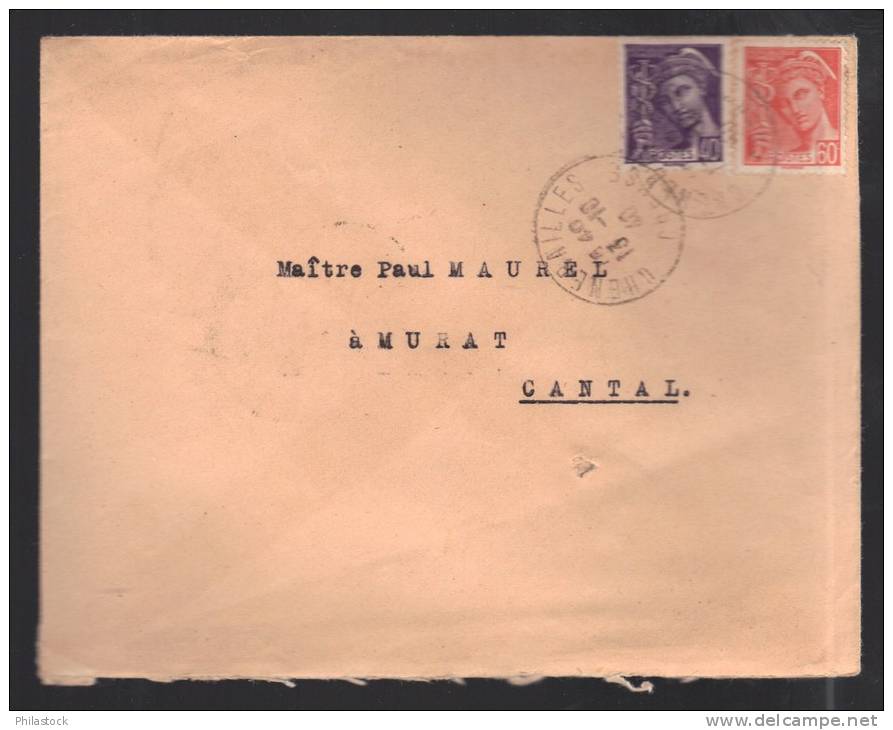 FRANCE 1940 N° Usages Courants  Obl. S/lettre Entiére - 1938-42 Mercurius