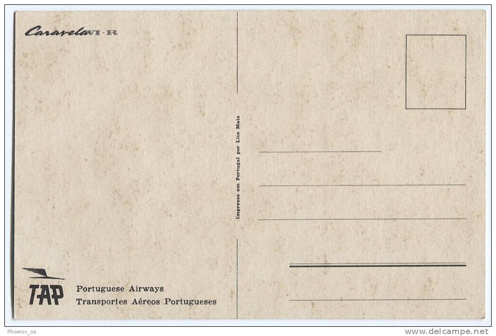 AIRPLANES - PORTUGUESE AIRWAYS, Caravela - 1946-....: Era Moderna