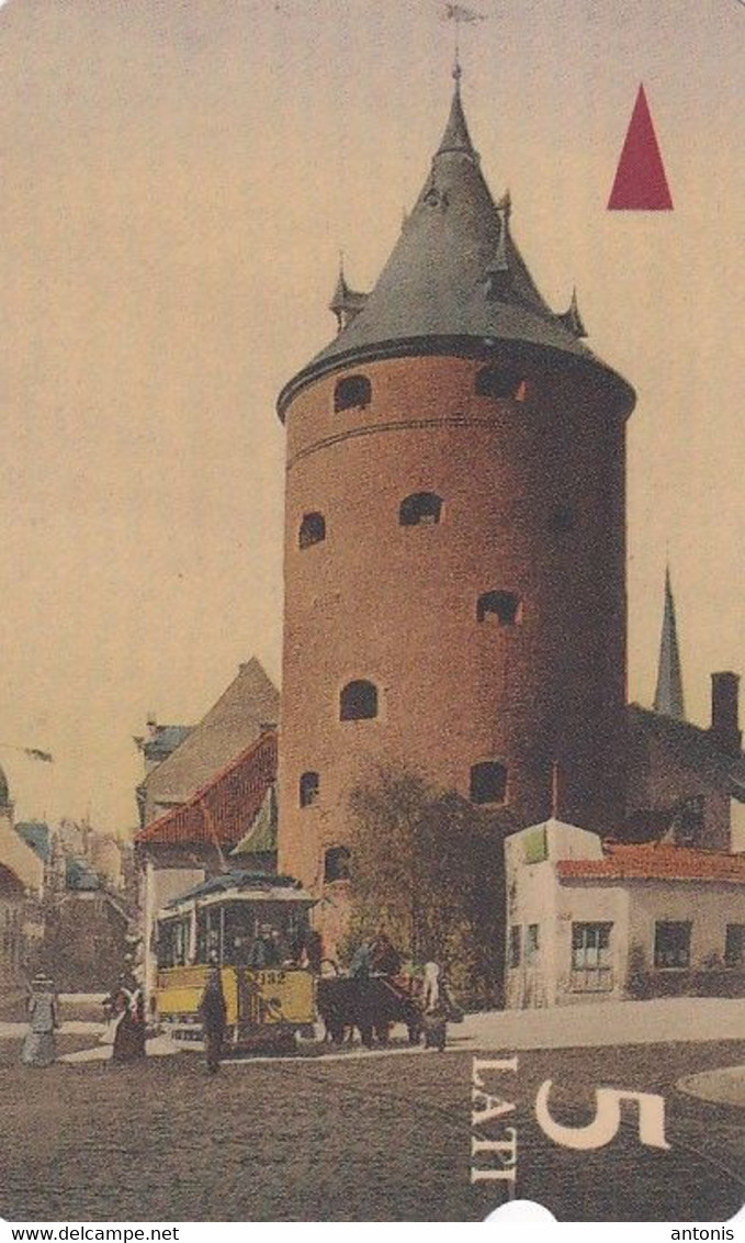 LATVIA(Alcatel) - Tower/Riga, Tirage 30000, Used - Lettonia