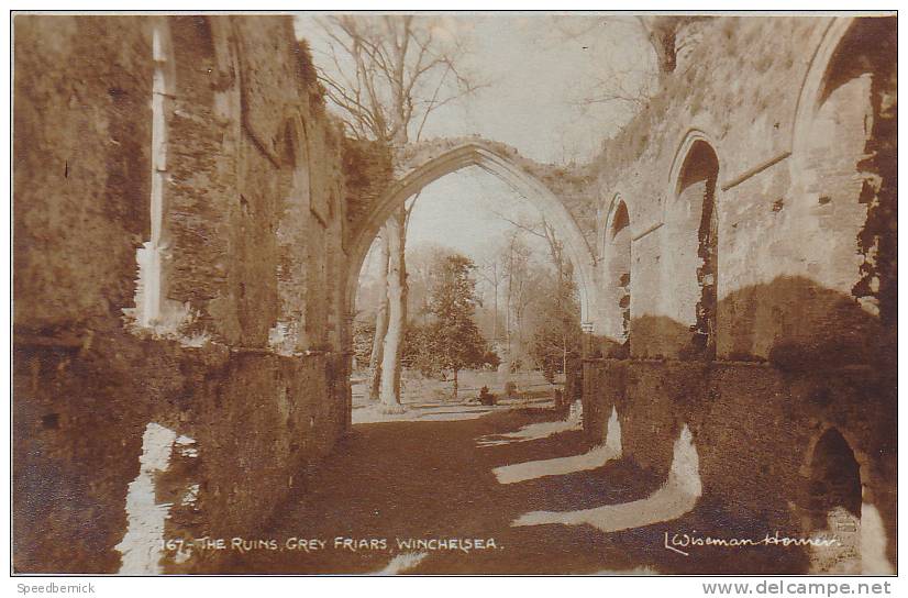 19736 Carte Photo ? 167 The Ruins, WINCHELSEA Grey Friars . L Wiseman Horner - Autres & Non Classés