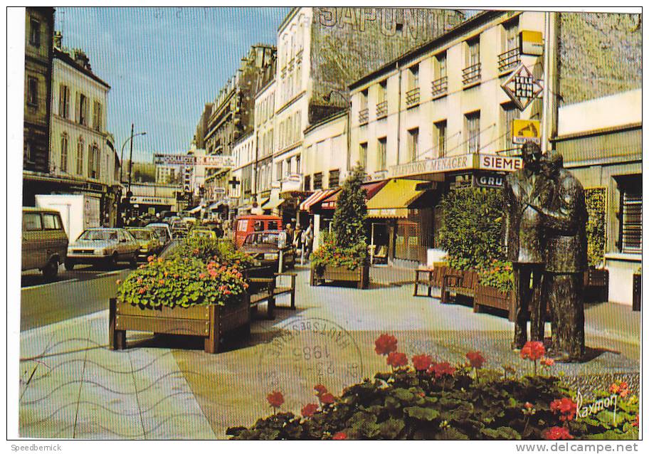 19738 Asnieres Statues General De Gaulle André Malraux, Rue Station . Raymond- Television Menager, Telefunken - Asnieres Sur Seine