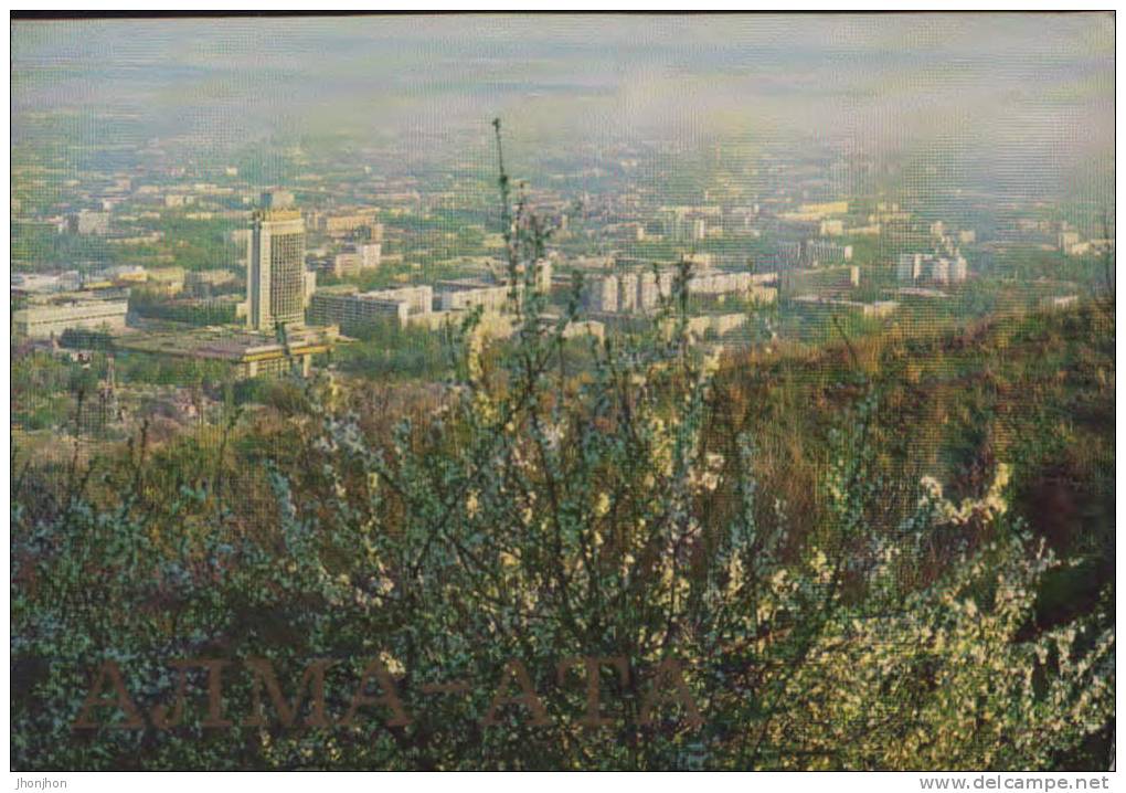 Kazakhstan-Postcard 1983-Alma-Ata-Panorama City. - Kasachstan