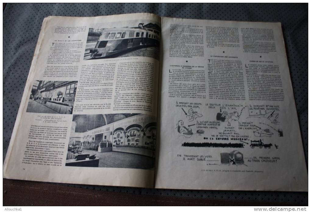 Revue des cheminots  France éditée par la Société Nationale des Chemins de Fer Français SNCF-15/05/1938.Train locomotive