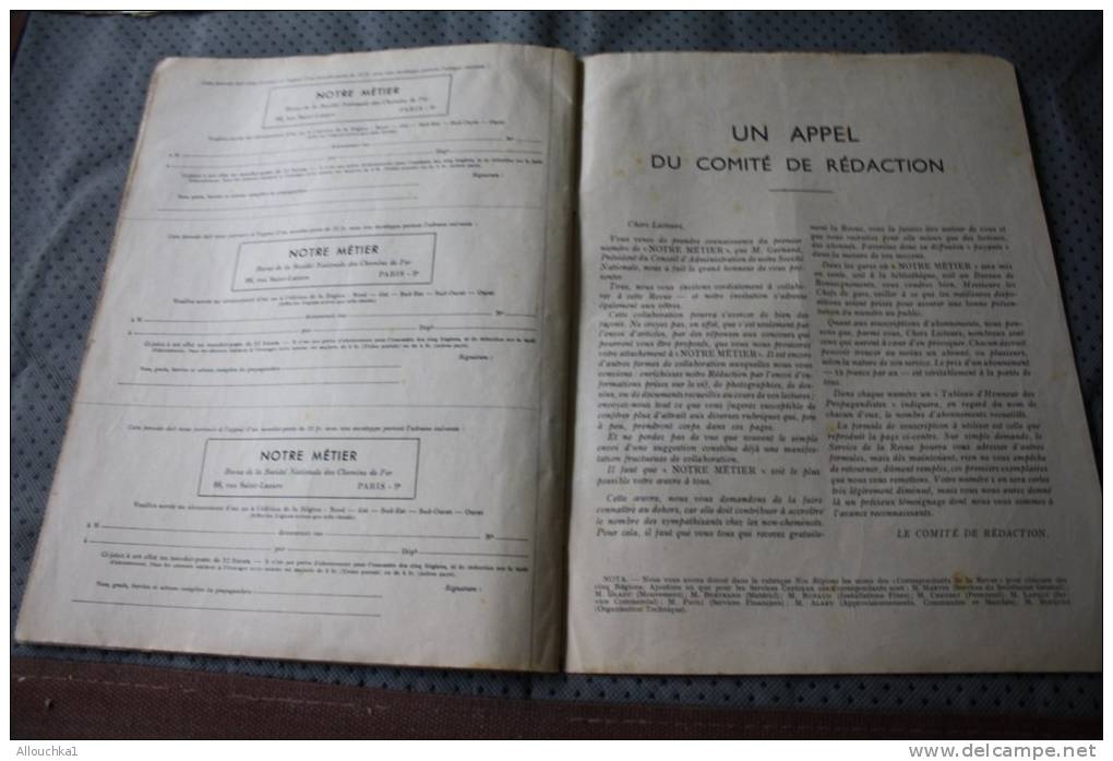 Revue des cheminots  France éditée par la Société Nationale des Chemins de Fer Français SNCF-15/05/1938.Train locomotive