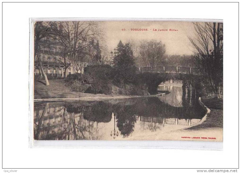 31 TOULOUSE Jardin Royal, Canal, Ed Labouche 40, 1909 - Toulouse