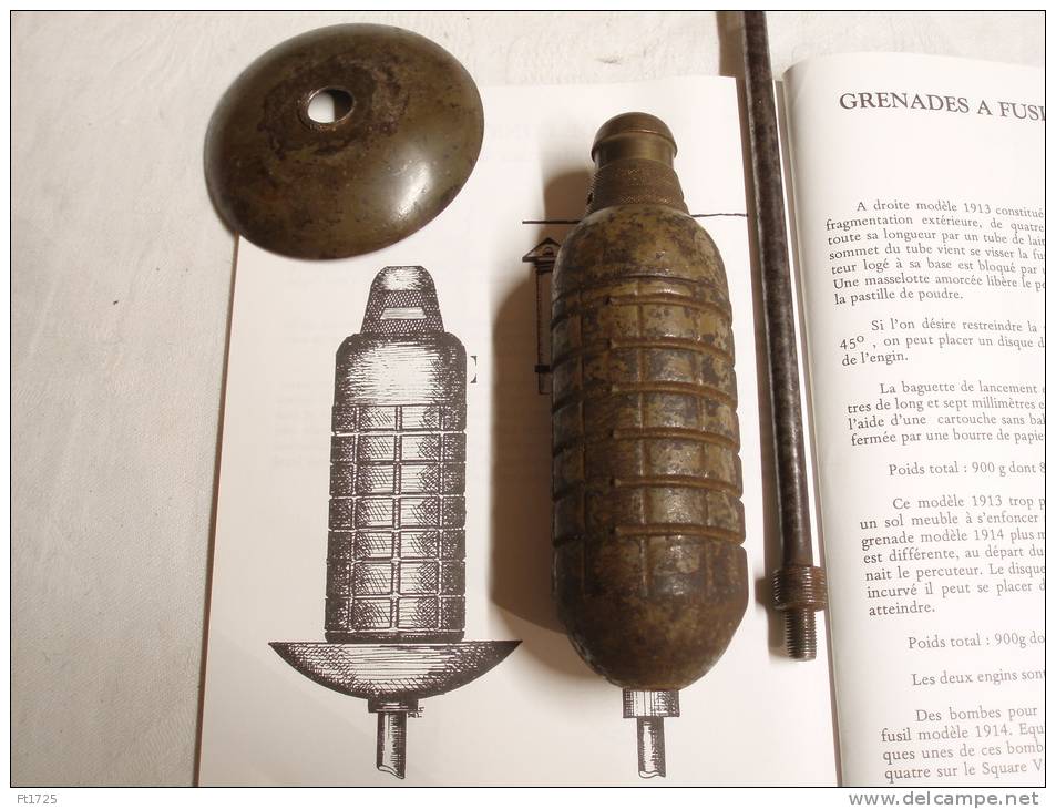 TRES BELLE GRENADE A FUSIL ALLEMANDE MOD 1914 " TOTALEMENT INERTE " !!! - 1914-18