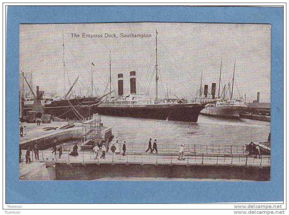 SOUTHAMPTON  -  The  Empress  Dock  -  BELLE CARTE ANIMEE  -  Valentine´s Series - Southampton