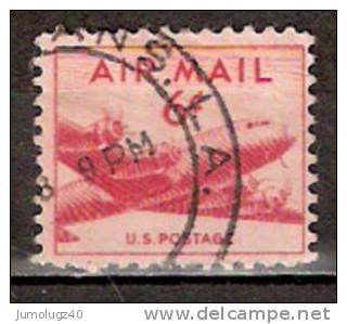 Timbre Etats-Unis Y&T Air Mail N° PA 35. Oblitéré. 6 Cents. Cote 0.15 € - 2a. 1941-1960 Usados