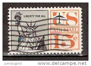 Timbre Etats-Unis Y&T Air Mail N° PA 59 (1). Oblitéré. 15 Cents. Cote 0.15 € - 2a. 1941-1960 Usados