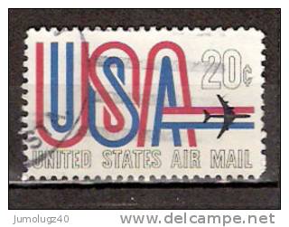 Timbre Etats-Unis Y&T Air Mail N° PA 71 (1). Oblitéré. 20 Cents. Cote 0.15 € - 3a. 1961-… Gebraucht