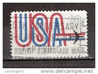 Timbre Etats-Unis Y&T Air Mail N° PA 71 (2). Oblitéré. 20 Cents. Cote 0.15 € - 3a. 1961-… Afgestempeld