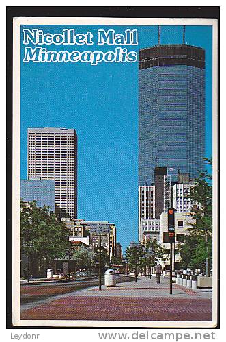 Nicollet Mall, Minneapolis, Minnesota - Postmarked Kaiser Roll Wheelchair Championships - 1985 - Minneapolis