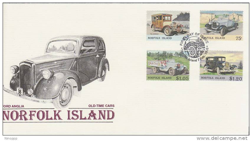 Norfolk Island 1995 Old Cars FDC - Norfolk Island