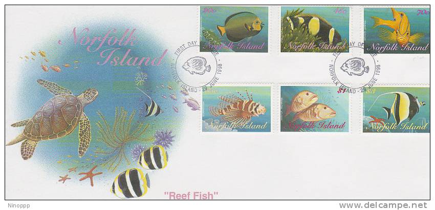 Norfolk Island 1998 Reef Fish FDC June 98 - Norfolk Island