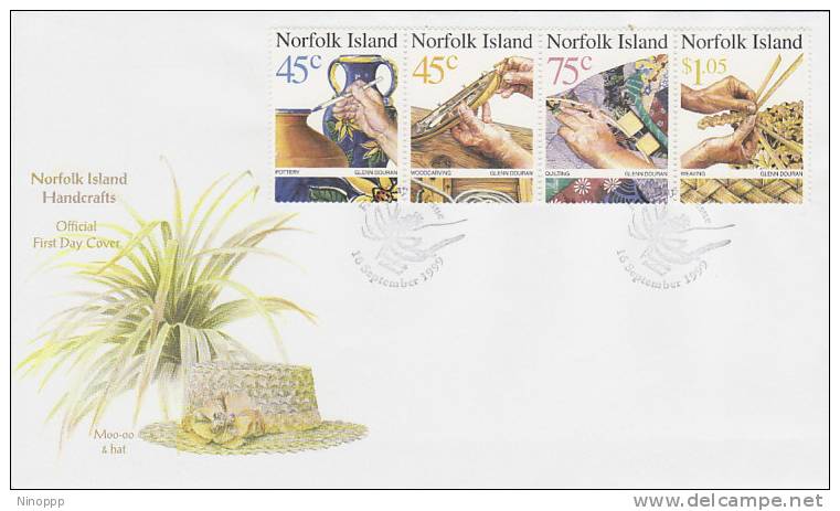 Norfolk Island 1999 Handcrafts FDC - Norfolk Island