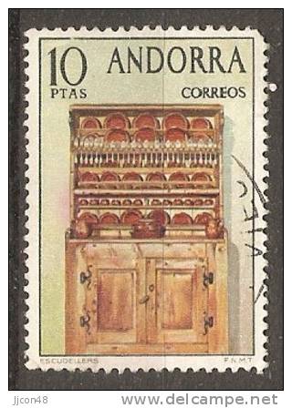 Andorra (Spanish) 1974 Handicrafts  10 Ptas. (o) Mi.90 - Oblitérés