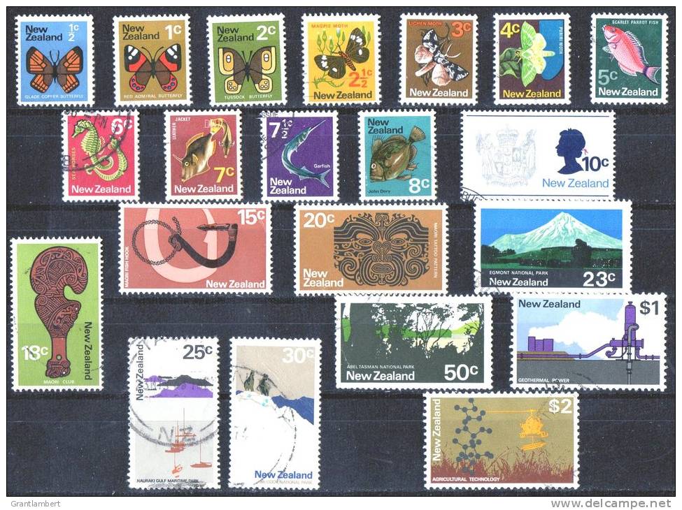 New Zealand 1970 Set Of 21 Used - Used Stamps